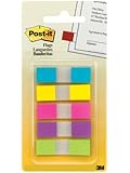 Post-it Flags with On-the-Go Dispenser, Assorted Bright Colors, 1/2-Inch Wide, 100/Dispenser, 1-Dispenser/Pack