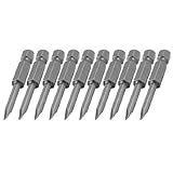 uxcell スロットスクリュードライバー　スパナドライバー　ビット　磁性　10本　50 mmの長さ　3.5mmの幅