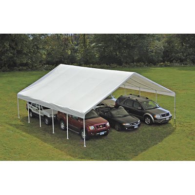 ShelterLogic 30 x 40- Feet Canopy 2-3 8- Inch Frame - White Cover