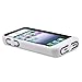 Iphone 5 Case Armor with Kickstand White skin+Black Rubber