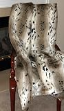 Snow Lynx | Faux Fur Throw | Reversible | 60 Inches by 70 Inches