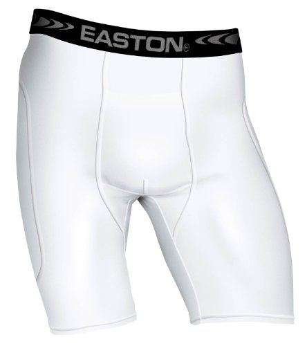 Easton Youth Sliding Short, White, Large