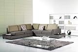 New 3pc Contemporary Fabric Sectional Sofa #AM-L350