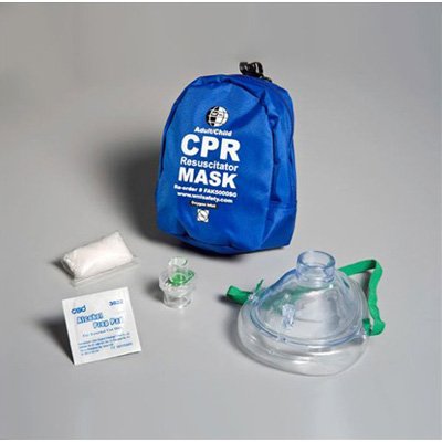 CPR Mask Kit w/ Soft Case, Gloves & Wipe