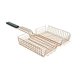 Charcoal Companion Copper Nonstick Rectangular Grilling Basket