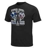 NFL Mens New England Patriots vs New York Giants 2011 Super Bowl XLVI Championship Challenge IV Black Short Sleeve Basic Tee