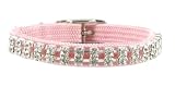 Light Pink Rhinestone Cat Collar By FURRY (Medium)
