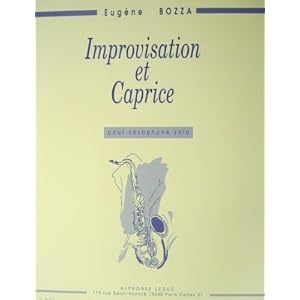 Buy Improvisation et Caprice for solo saxophone by Eugene Bozza