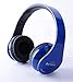 New Royalblue color Beyution513 Hi-Fi Over-ear Stereo Bluetooth Headphones--Built in Mic-phone talk with phone or listen music clearly, built Noise cancellation technology, with Retail package!