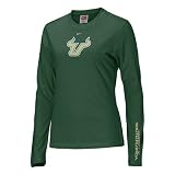 South Florida Bulls Shirt : Nike South Florida Bulls Green Ladies Classic Logo Long Sleeve Shirt