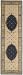 Nourison Zanibar Oval Medallion Navy 2.0-Feet by 5.9-Feet Polyacrylic Area Rug