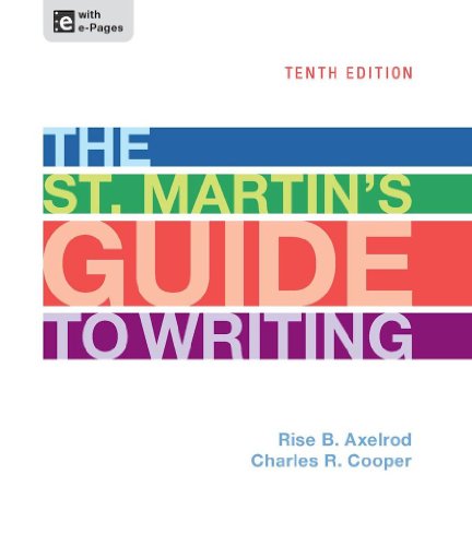 The St. Martin's Guide to Writing