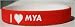 I Love Mya Custom Wristband