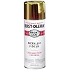 Rust-Oleum 7710830 Bright Coat Metallic Color Spray, Gold, 11-Ounce