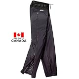 Buy TAIGA Rain Pants Deluxe - Men's Waterproof Shell Rain Pants with Sealed Seams, Black, MADE IN CANADA