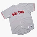 David Ortiz Majestic MLB Road Grey Replica Boston Red Sox Jersey