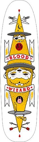 Blood Wizard J Fish Skateboard Deck -9x32 White DECK ONLY