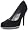 Stuart Weitzman Women's France Pump,Black Satin,6 M US