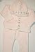 Hand Machine Knitted Finished with Hand Crochet Pink Chenille Infant Girls Cardigan S...