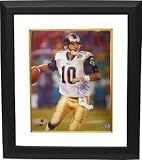 Marc Bulger signed St. Louis Rams 16X20 Photo Custom Framed
