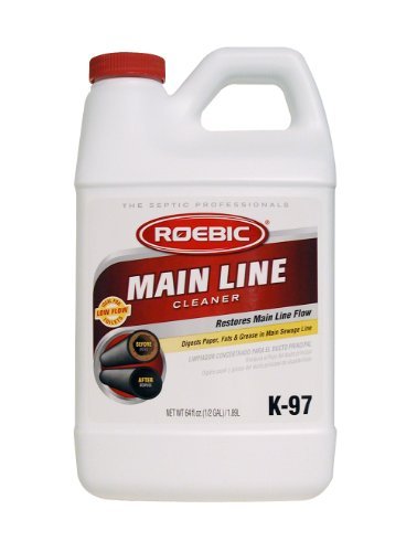 Naturally breaks down waste - Roebic K-97-H Main Line Cleaner, 64-Ounce