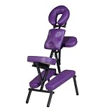 Rhea Purple Portable Massage Chair With Carrying Bag