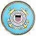 Glassmasters U.S. Coast Guard Semper Paratus Stained Glass Suncatcher