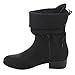Soda FD67 Women's Foldable Cuff Mid Calf Block Heel Boots
