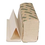 Boardwalk 10GREEN - Green Folded Towels, Multi-Fold, Natural White, 9 1/8 x 9 1/2, 200/Pack, 20/Ctn
