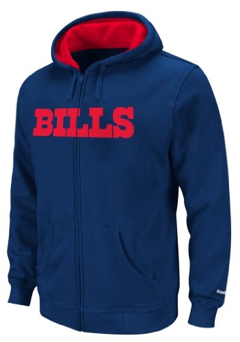 NFL Boys' Buffalo Bills Sportsman Zip Ft Fleece Hoodie - R16C4Q09 (Royal, 4)