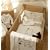 Lollipop lane 'Cappuccino Bear' Cot/Cotbed 5 piece Bedding Set