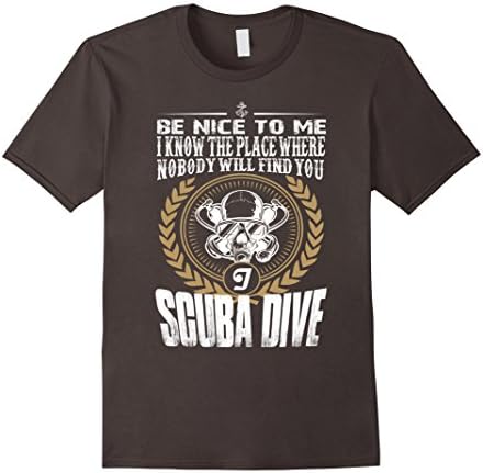 Men's I Scuba Dive T-shirt - Funny Scuba Diving Shirt XL Asphalt