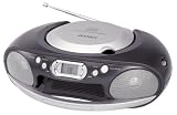 Jensen - Portable Stereo Compact Disc Player with AM/FM Radio - Black