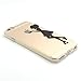 iPhone 6 Case, iPhone 6s Case, JAHOLAN Amusing Whimsical Designs Clear TPU Soft Case Rubber Silicone Skin Cover for Normal 4.7 inches iPhone 6/6s - Kiss Apple Girl