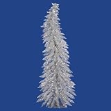 Vickerman – 2.5′ x 17″ Silver Whimsical 35 Clear Lights Christmas Tree (B102731) 18659
