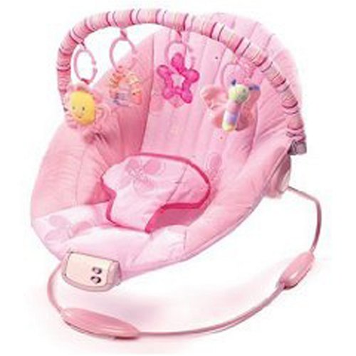 Childrens Toyshop   : Bright Starts Cradling Bouncer Pretty in Pink