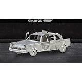 Metal Works Checker Cab 3D Laser Cut Model Marvel by Metal Marvels