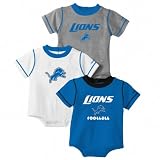 Detroit Lions Newborn 3-Piece Creeper Set