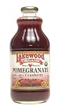 Lakewood Organic Heart Healthy Pomegranate with Cranberry - Package Contains SIX 32 oz Bottles