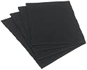 DII Basics Black Ribbed Placemat Set of 4