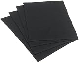  : DII Basics Black Ribbed Placemat Set of 4