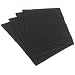 DII Basics Black Ribbed Placemat Set of 4