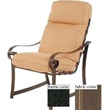Suncoast Orleans Hi-Back Dining Chair With Cord - Ebony Frame And ...