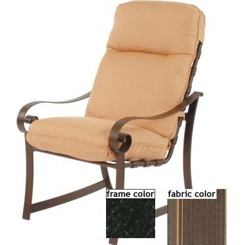 Suncoast Orleans Hi-Back Dining Chair With Cord - Ebony Frame And ...