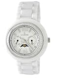 Le Chateau Women's 5817_WHT La Serenada Collection All Ceramic with Zirconia Bezel Watch