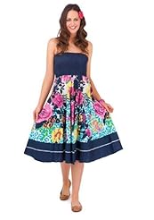 Bandeau Neck Floral Print Cotton Ankle Length Knee Length Maxi Dress 