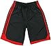 adidas Athletic Basketball Shorts for Boys (Medium - 10/12, Black/Scarlet)