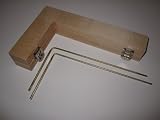 Solid Brass L-Rod Dowsing Rods with Beautiful Maple Box