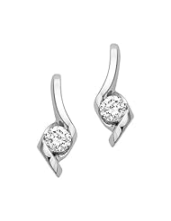 1/3 ct. tw. Diamond Sirena Solitaire Earrings in 14K White Gold