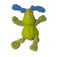 HuggleHounds Ruff-Tex Bugsy Dog Toy, Lime - Mini